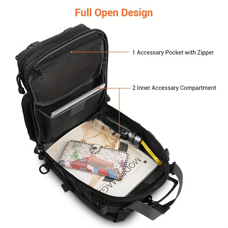 タクティカルスリングバックパック多用途チェストバッグ防水 EDC リュックサックバッグ屋外ハイキングキャンプ用