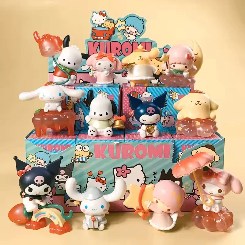 Hello Kitty Kuromi My Melody Serie Blind Box Niedliche Cartoon Anime Figur Desktop Dekoration Mysteriöse Box Kreatives Geschenk Spielzeug