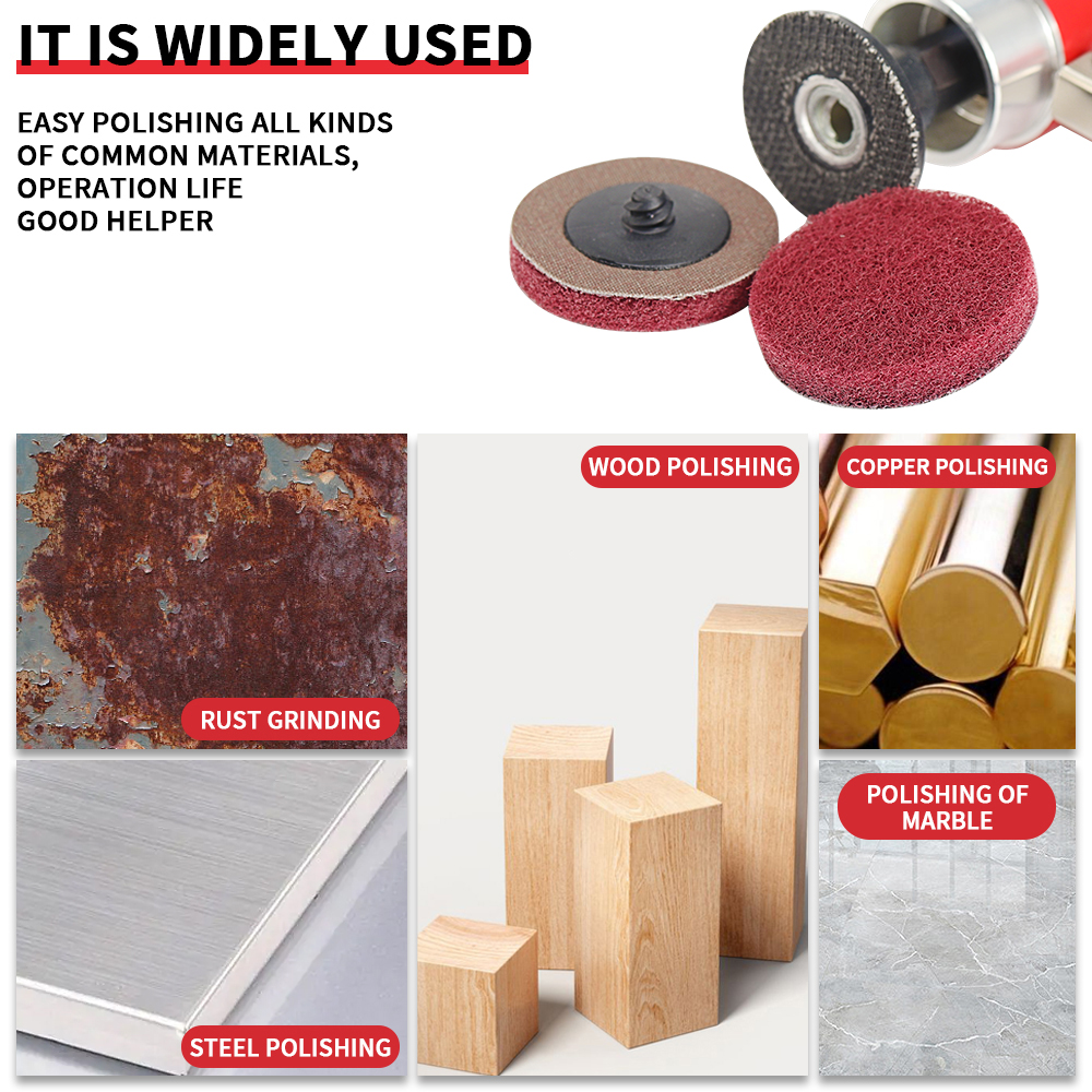 30 Chiếc 2Inch CuộN Khóa Bề Mặt Chà Nhám Đĩa Pad Đánh Bóng Giấy Nhám Để Chế Biến Gỗ Kim Loại Dụng Cụ Quay