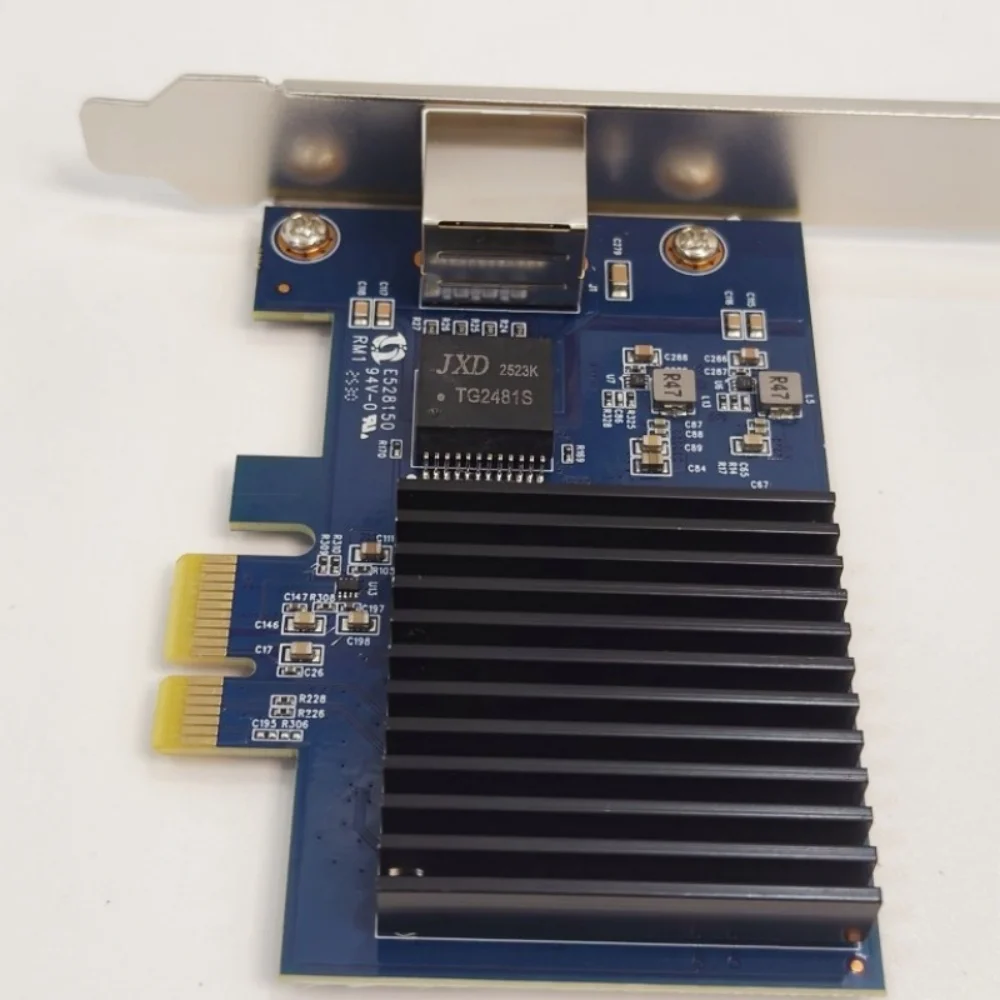 Realtek8127 Chipset 10G PCIe 4.0 1X Placa de rede para servidores com suporte WakeonLAN e velocidades multiGigabit