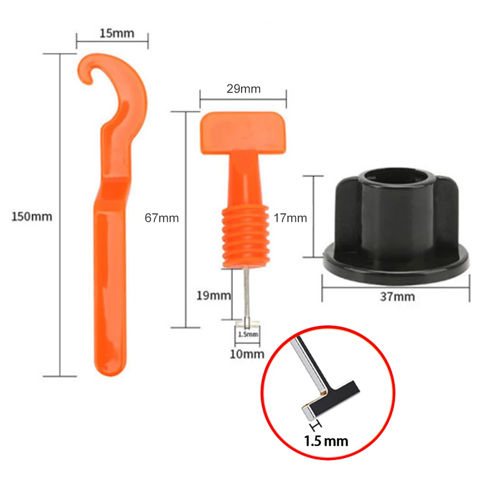 51 ชิ้นชั้นกระเบื้อง Leveling System คลิป Spacers Porcelain เซรามิค Leveler ชุดสําหรับวางกระเบื้อง Wall Fixing เครื่องมือก่อสร้าง
