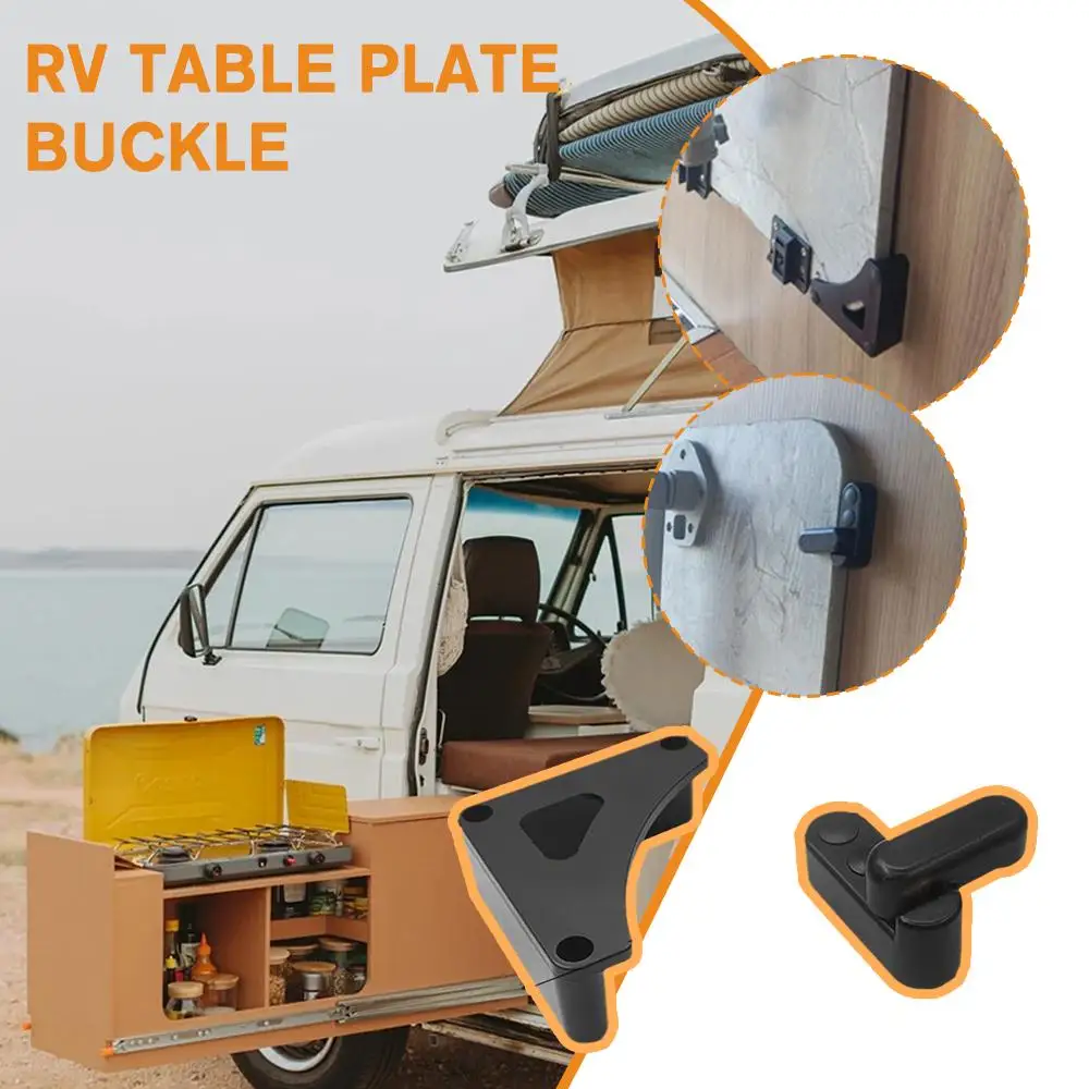 Juego completo de tablero de mesa para RV, hebilla de remolque, mesa plegable para exteriores, tablero de gabinete, cerradura giratoria, suministros para RV, 1 Juego