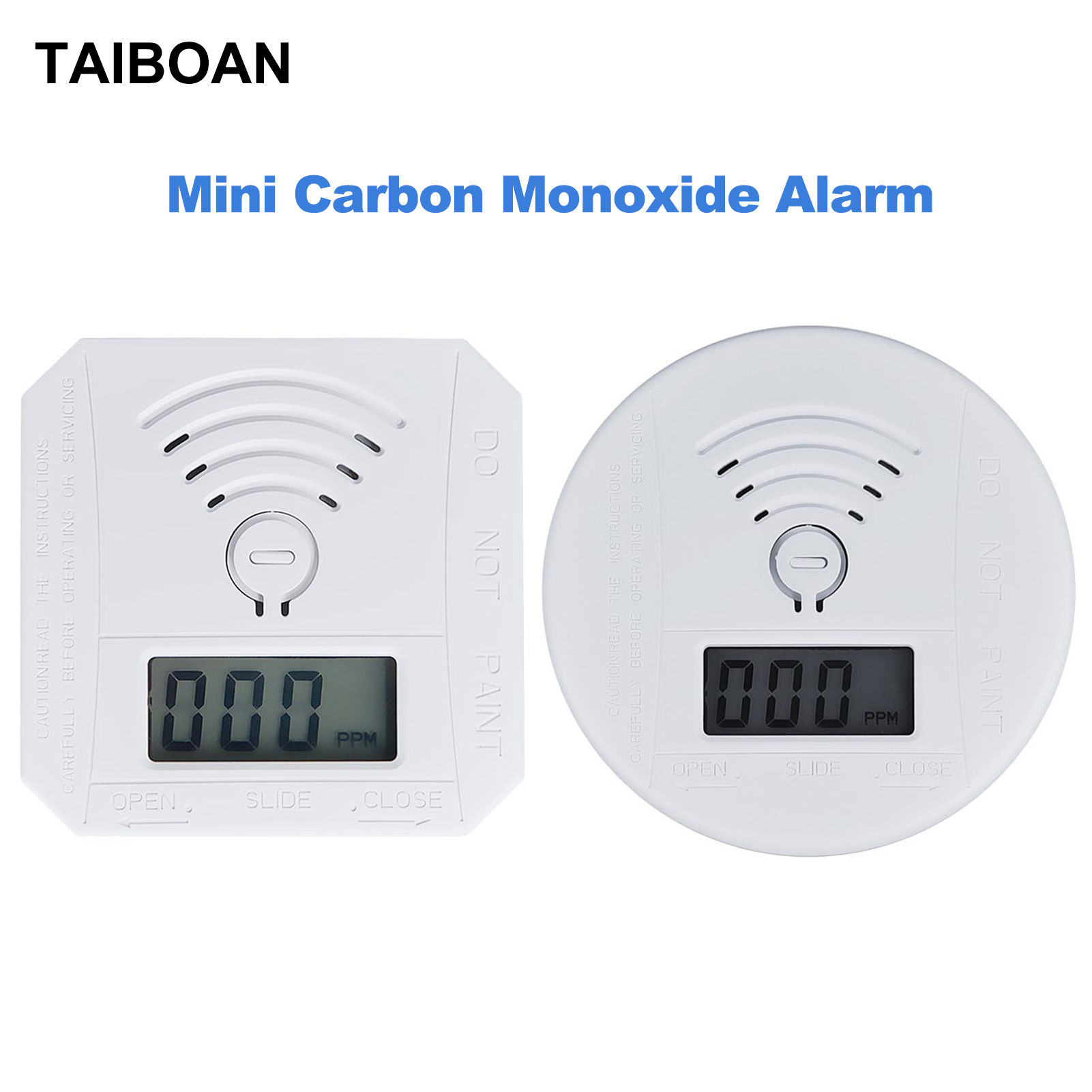 Détecteur d'alarme de monoxyde de carbone autonome, affichage numérique LED, Mini capteur de CO alimenté par batterie avec avertissement sonore pour la cuisine domestique