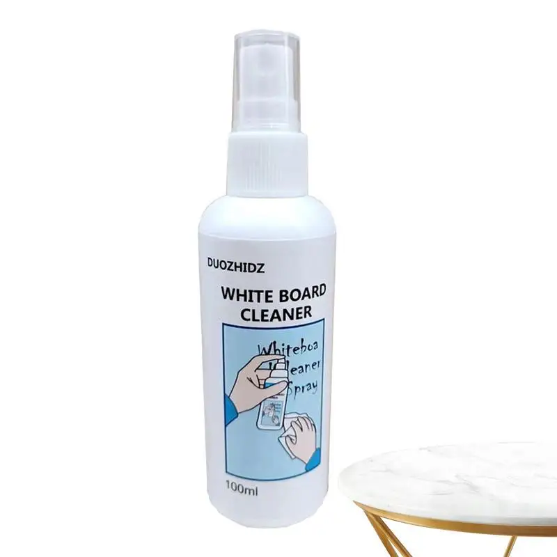 Dry Eraser Board Cleaner 100ml Whiteboard Cleaner Dry Erasing Low Odor Cleaning Spray Safely Board Eraser Multi-Purpose