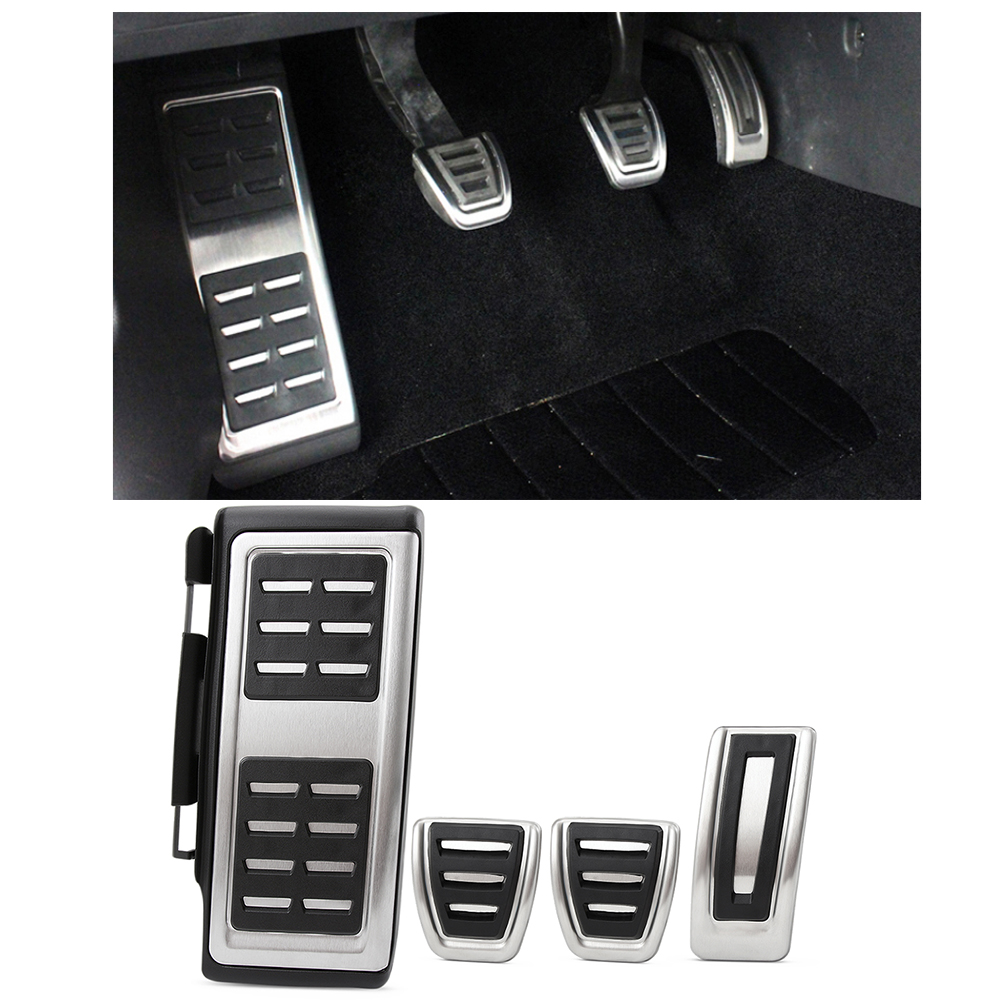 Cubierta de acero inoxidable para Pedal de coche, almohadilla para Audi A3 8V S3 RS3 Sportback Cabrio Limousine LHD 2012 - 2020
