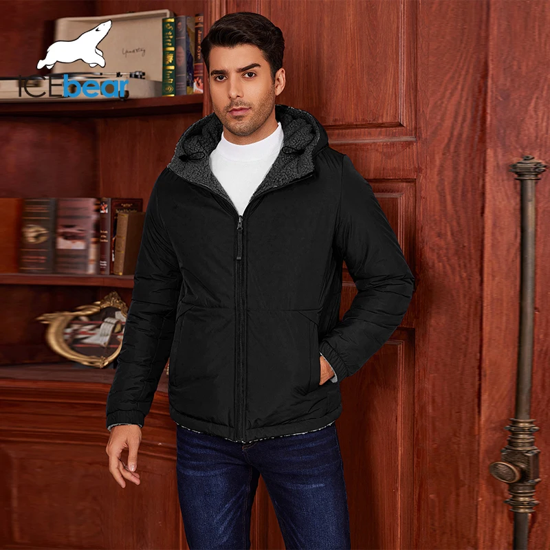 Icebear 2024 neue Winter Herren jacke warmes Fleece reversibler Herren mantel mwd4966i