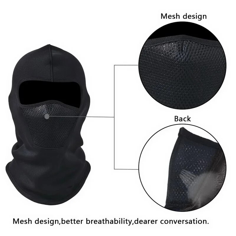 Passamontagna invernale termico Ciclismo Maschera a pieno facciale Caldo Sport all'aria aperta Moto Sci Pesca Caccia Maschera Sciarpa in pile Cap Bandana