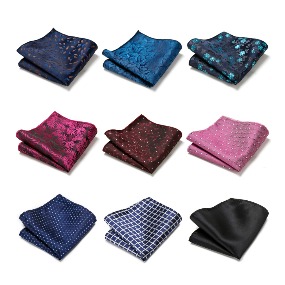 Mouchoir carré de poche tissé à la main, zones imprimées rouges, accessoires vestisens, convient aux entreprises, haute qualité, 100%