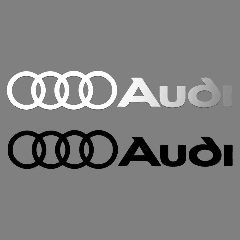 2 uds estilo de coche PVC Logo lateral cuerpo guardabarros parabrisas maletero pegatina para Audi RS S Line A3 A4 A5 A6 A7 Quattro Q2 Q3 Q5 Q7