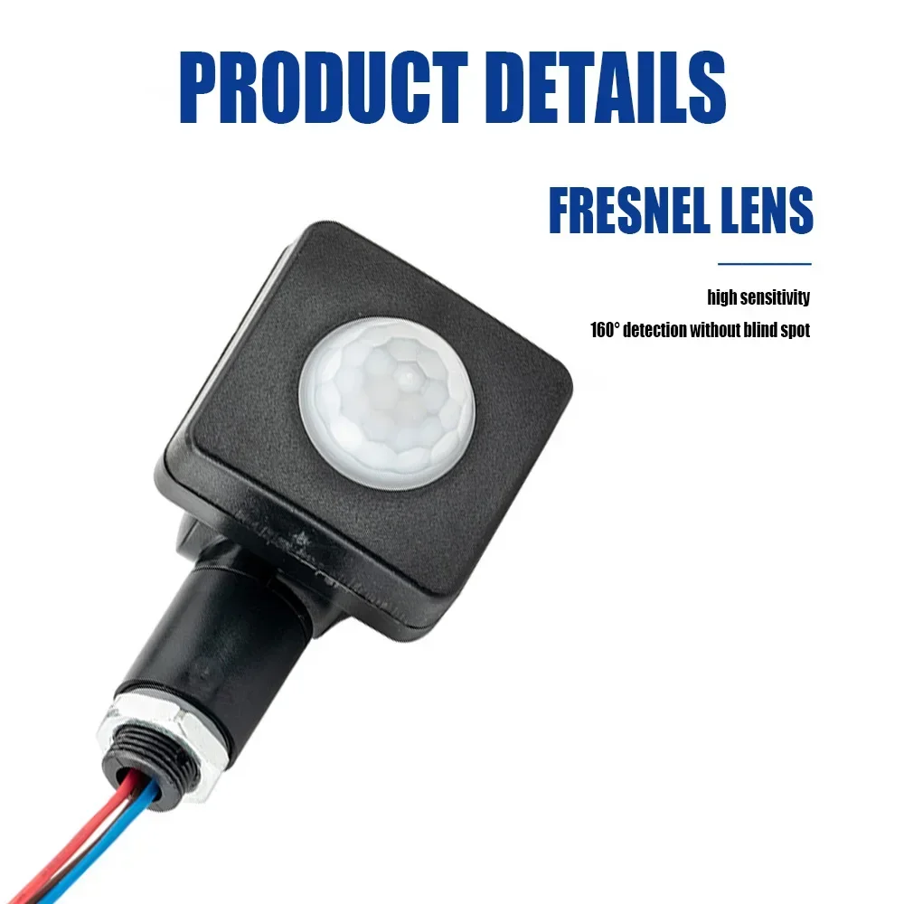 AC85-265V Sensor de movimiento humano hogar inteligente PIR Sensor de movimiento Detector PIR Sensor de movimiento ajustable PIR interruptor de luz sensores