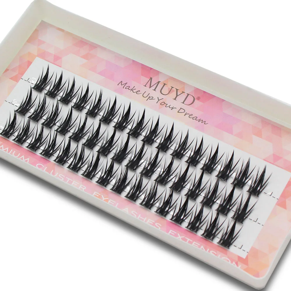 Super Bunch 60pcs Anime Style Mink Eyelashes Extension Natural 3D Volume Fake Lashes Individual Cluster Makeup Tools Cilia