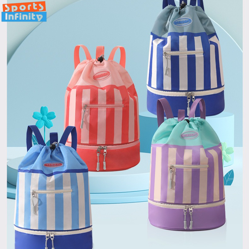 Детская сумка для плавания, разделительная спортивная сумка для сухого и влажного плавания, портативный рюкзак с героями мультфильмов для мальчиков и девочек, пляжная сумка, водонепроницаемые сумки для плавания