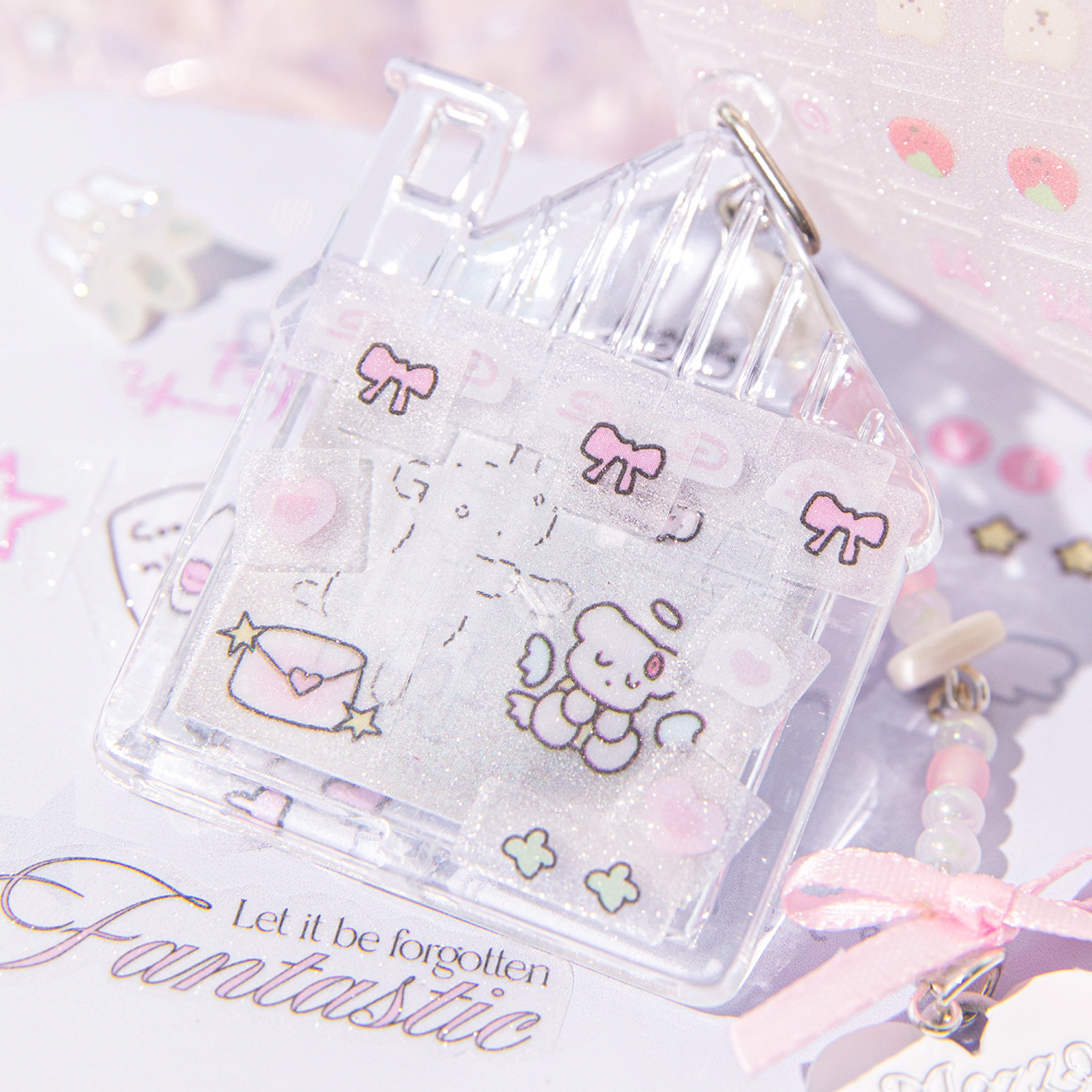 นายกระดาษ 4 สไตล์ 1 ม้วน/แพ็คน่ารัก serial series แฟลชฟิล์มเทป PET สําหรับ DIY คู่มือเคสโทรศัพท์ถ้วยแก้วตกแต่ง