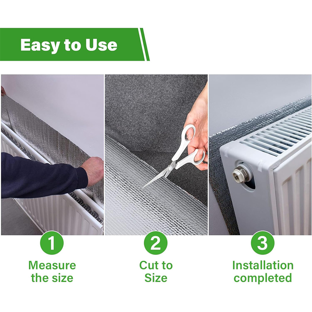 Двусторонняя алюминиевая пленка, светоотражающая изоляция, пенопластовый лист, фольга, пузырьковый рулон для сохранения тепла, теплозащитный экран, излучающий барьер 1MX3M