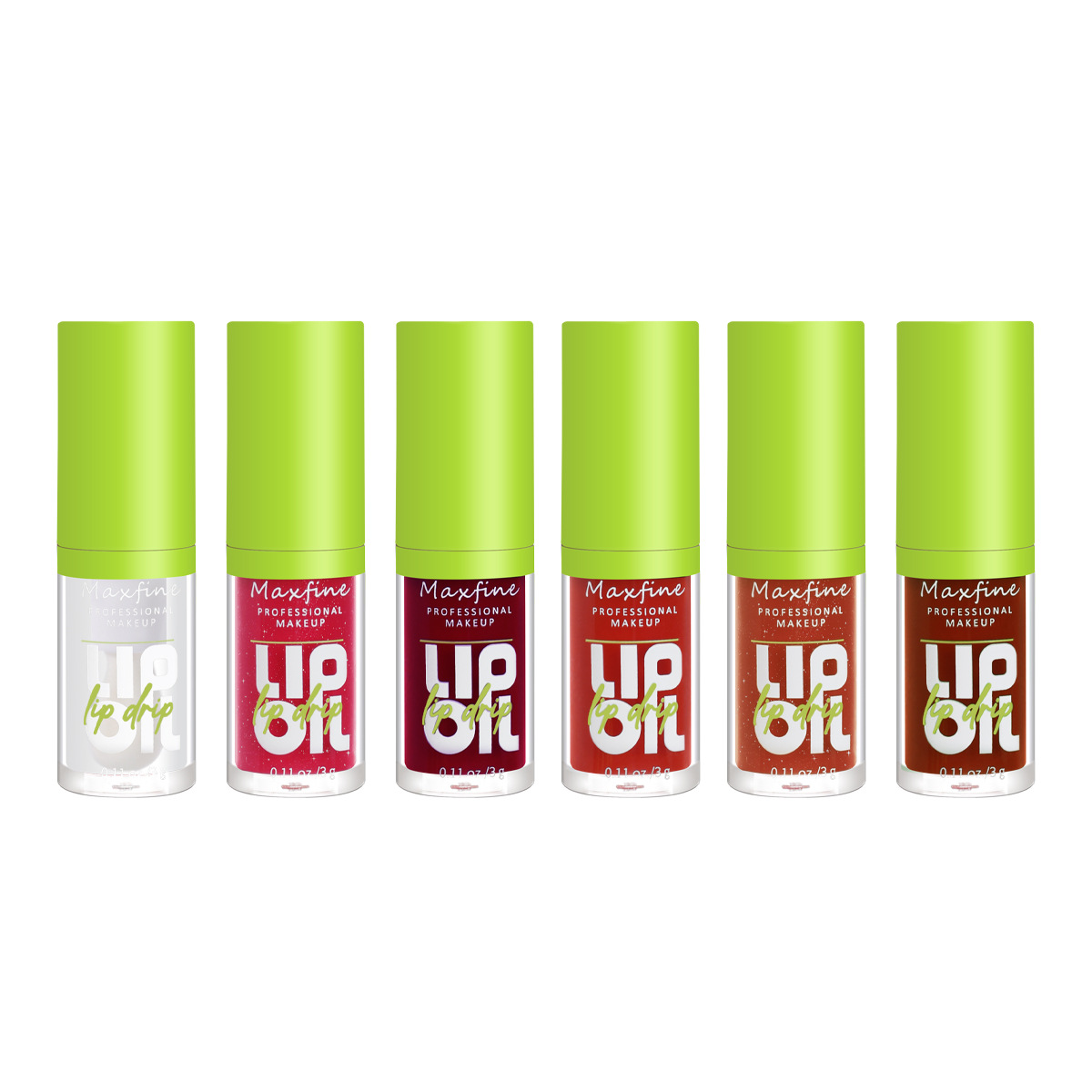 Lucidalabbra Impermeabile Idratante a lungo termine Tazza antiaderente Liquido non sbiadito Confezione verde Lucidalabbra Cosmetici