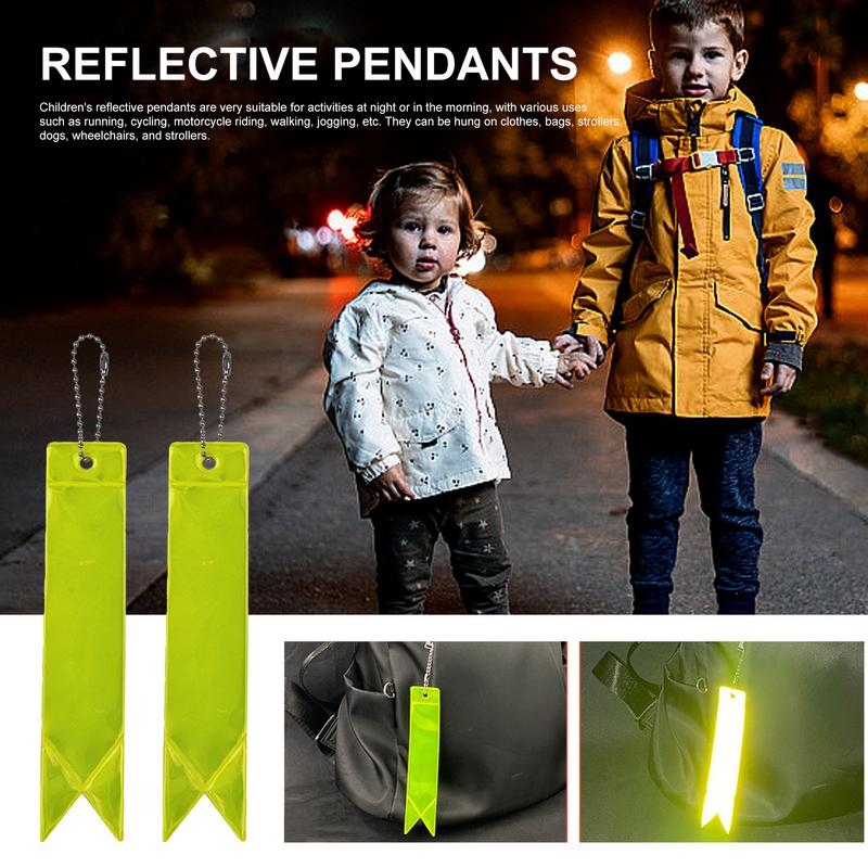 Reflector de mochila, 10 Uds., colgantes reflectantes de seguridad para niños, Reflector impermeable para niños, seguridad para caminar nocturno altamente Visible