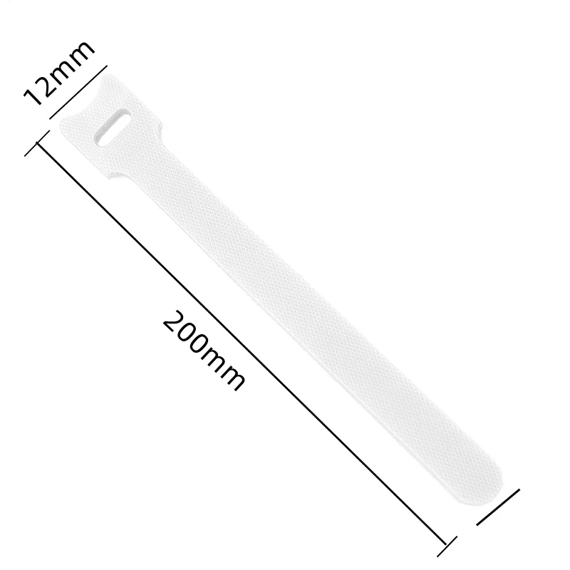 30 pz/100 pz Fascette Rilasciabili Plastica Nylon Gancio Loop Wrap Zip Bundle Cinghie di Fissaggio Staccabile T-tipo Filo organizzatore