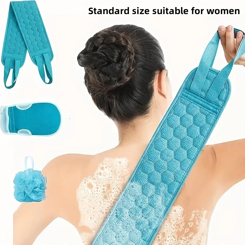 Douche Exfoliërende Rugschrobber Badriem Handdoek Bal Handschoen Diepe Modder Schoon Koreaans Lichaamswashandje Japanse achterste scrub Trekband