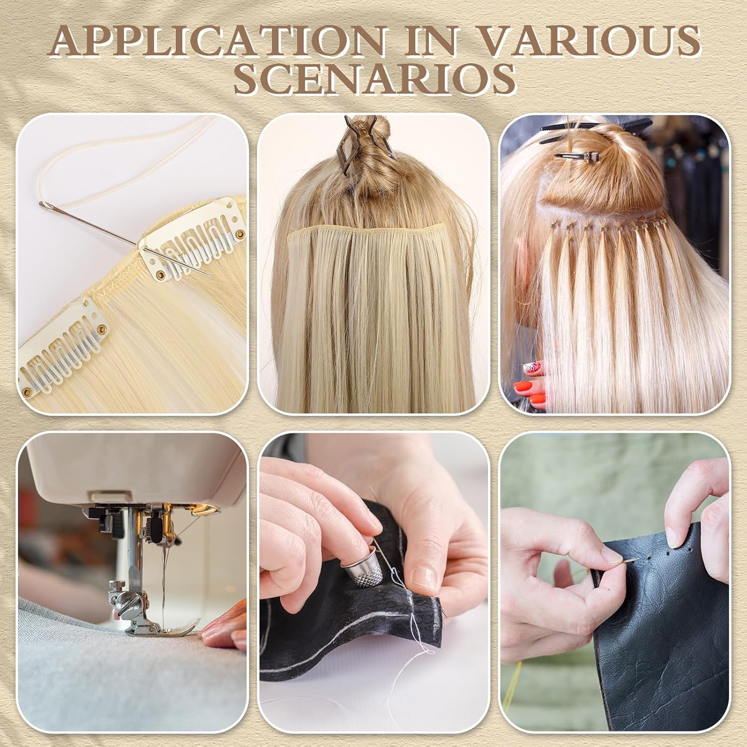 500 stks veelkleurige Micro Links Haarverlenging Kralen Siliconen Gevoerd Hair Extensions Ringen voor Professionele Salons Extensions Tool