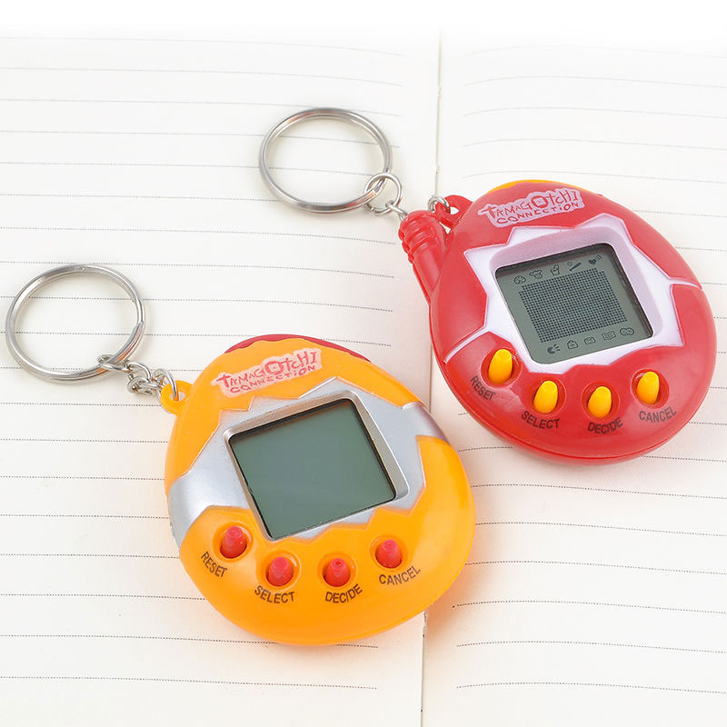 เด็กใหม่ปีของขวัญสร้างสรรค์สัตว์เลี้ยงอิเล็กทรอนิกส์เกม Tamagotchi ของเล่นเสมือนสัตว์เลี้ยงของเล่นอิเล็กทรอนิกส์ MINI Key CHAIN ของขวัญเด็ก