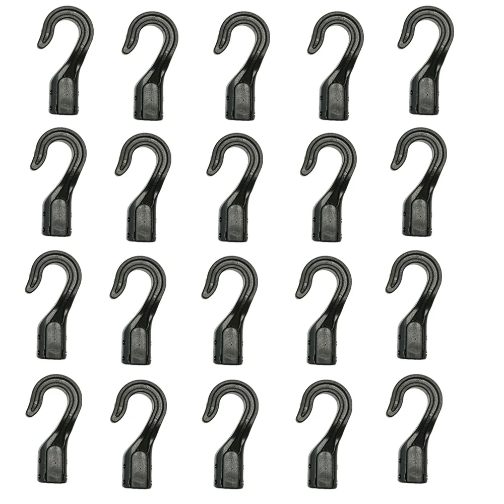 10 20 шт. крючки для шнура с открытым концом, защелкивающиеся лодки, каяк, мотоциклетная веревка, пряжка, крючок для палатки для кемпинга, эластичные ремни для банджи-шнура