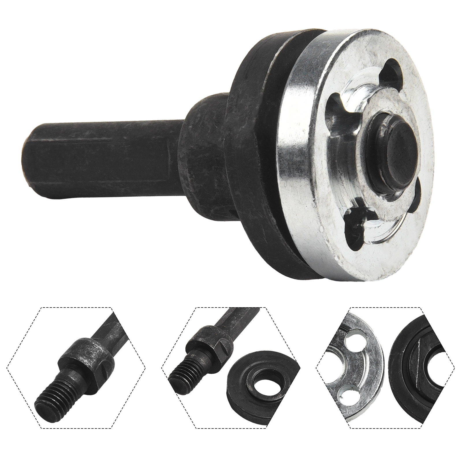 10 mm elektrische boor naar haakse slijper drijfstang converter set slijpen verbindingsadapter elektrisch gereedschap voor doorslijpschijf