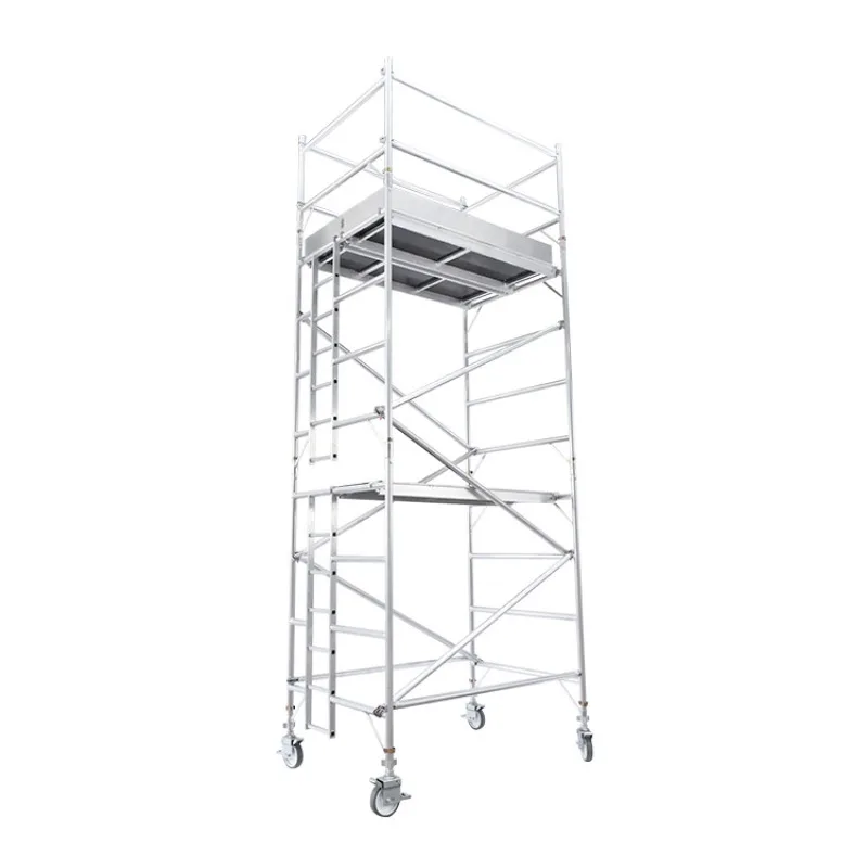 Aluminum Alloy Scaffolding System Quick Lock Assembly Mobile Tower Lightweight Construction Platform For Maintenance Work