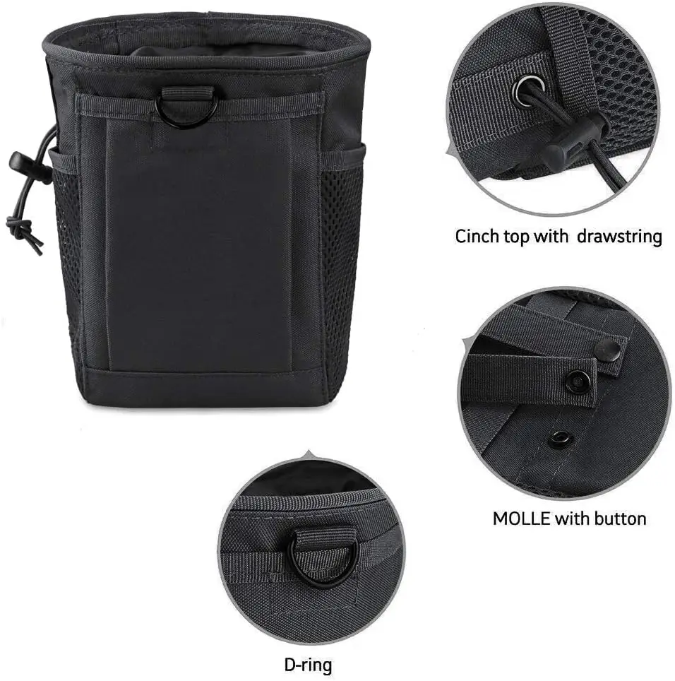 Outdoor Molle coulisse Magazine Dump Pouch cintura di utilità regolabile Fanny Hip Holster Bag Outdoor Ammo Storage Pack