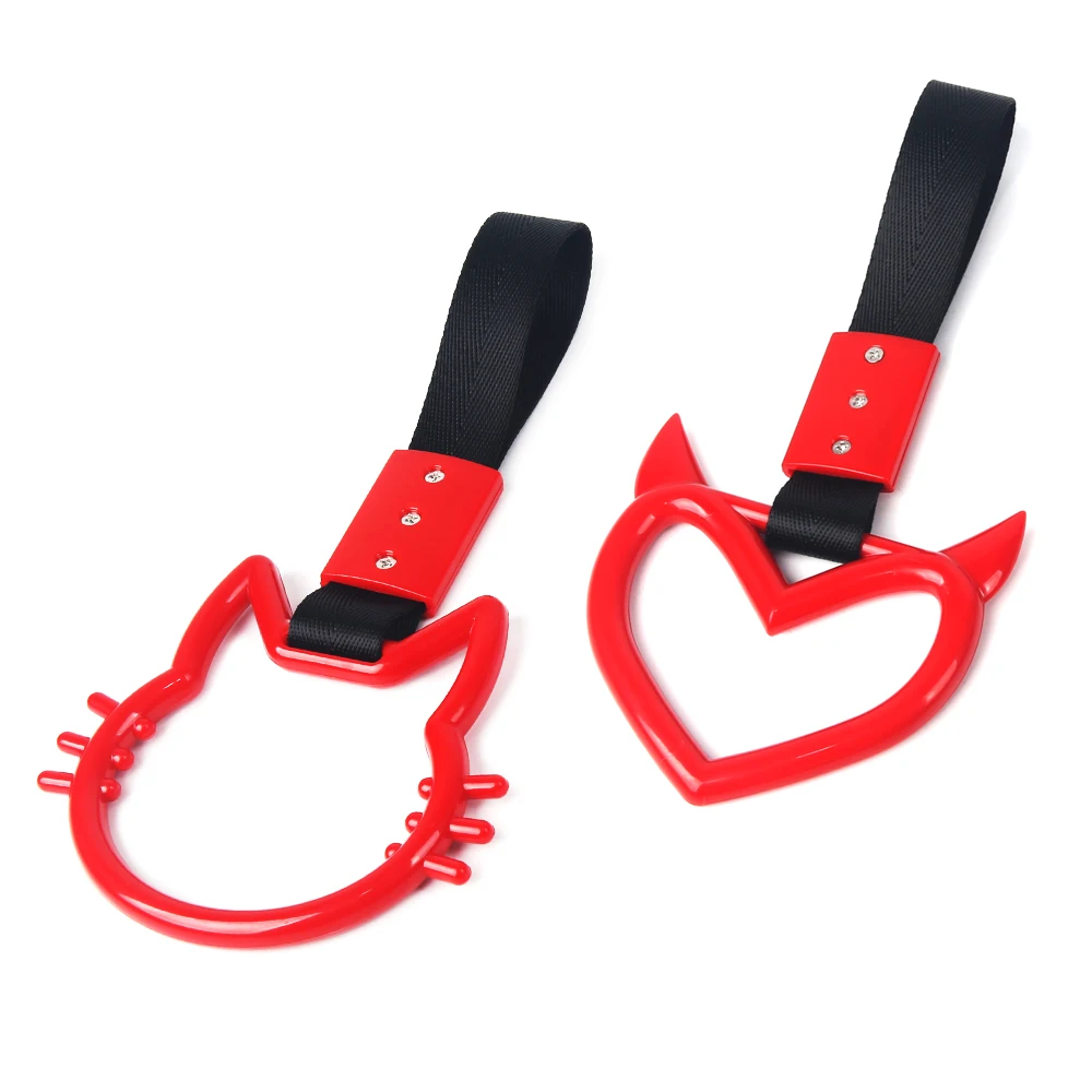 New Shape JDM Train Bus Handle Hand Strap Drift Charm Strap Drift Warning Ring for Car Rear Bumper Supplies