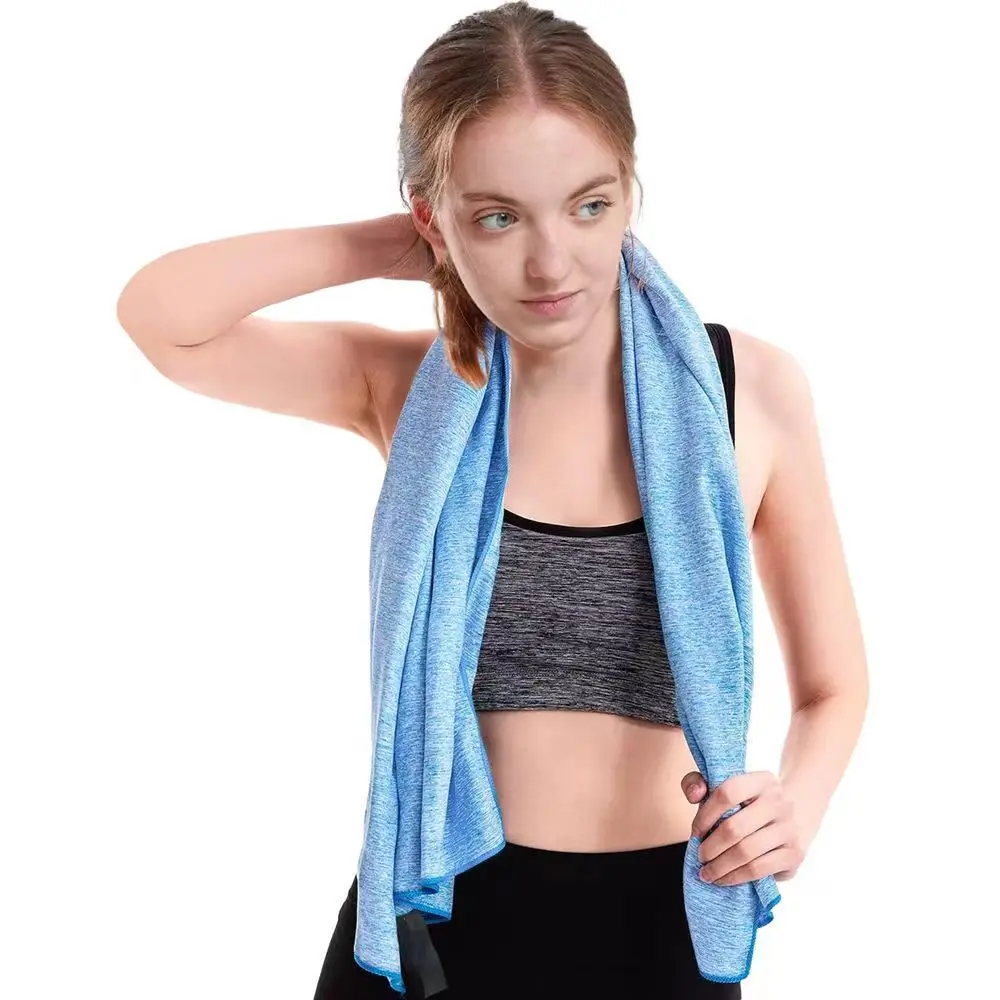 Toalla de microfibra de secado rápido para gimnasio, equipo de entrenamiento de secado rápido para sudor corporal, sin olor, iones de plata