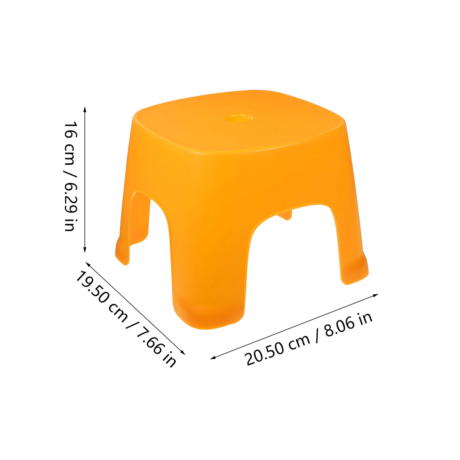 พลาสติก PVC สตูลเท้าสําหรับเด็กสตูลสตูลห้องน้ําการฝึกอบรมรองเท้าเปลี่ยนขนาดเล็กสีเหลือง Bench Stable Non Deform