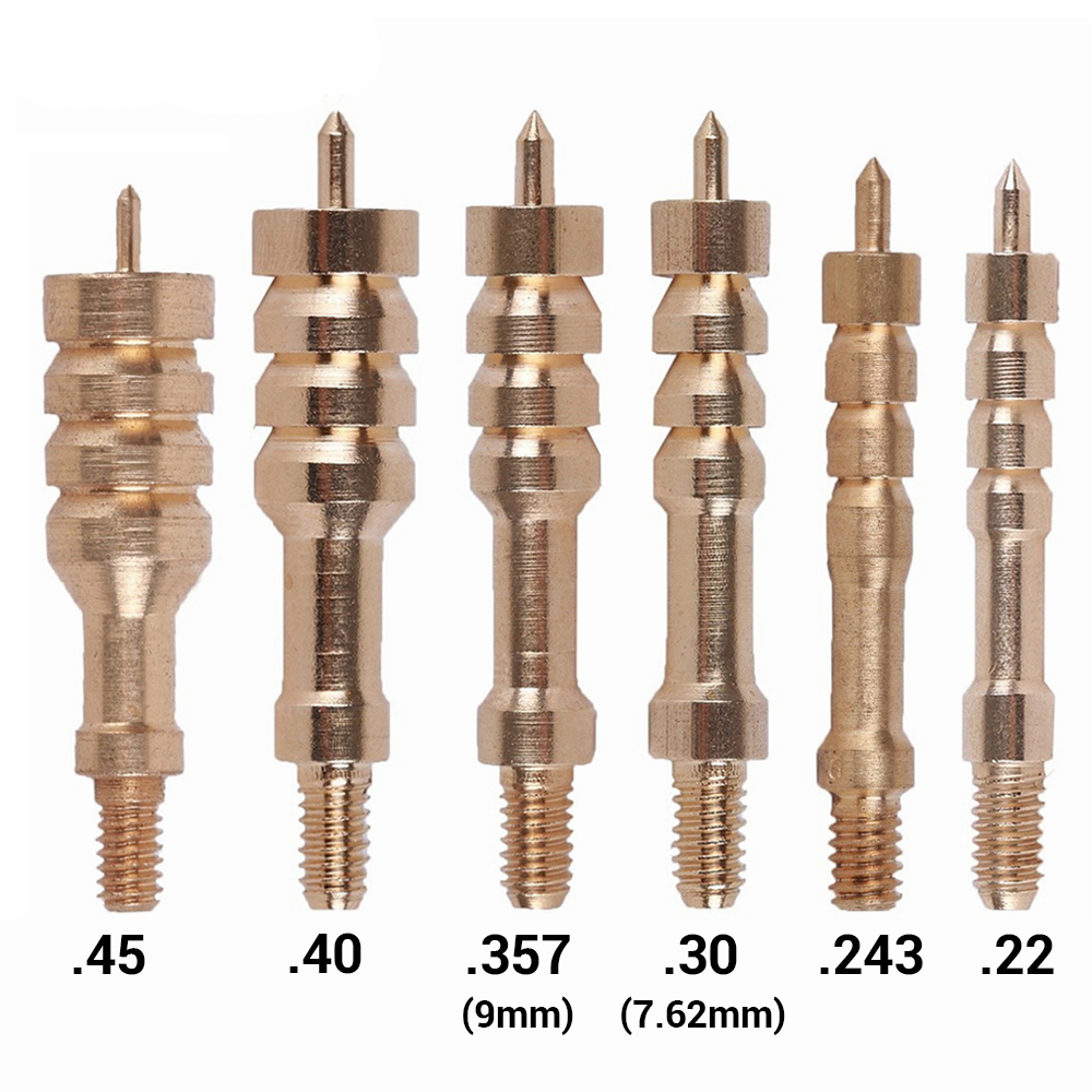 Латунная головка щетки для чистки охотничьего ружья Jag 8-32, 7,62 мм/9 мм/0,22/0,243/0,40/0,45, набор инструментов для чистки охотничьего ружья с медным наконечником
