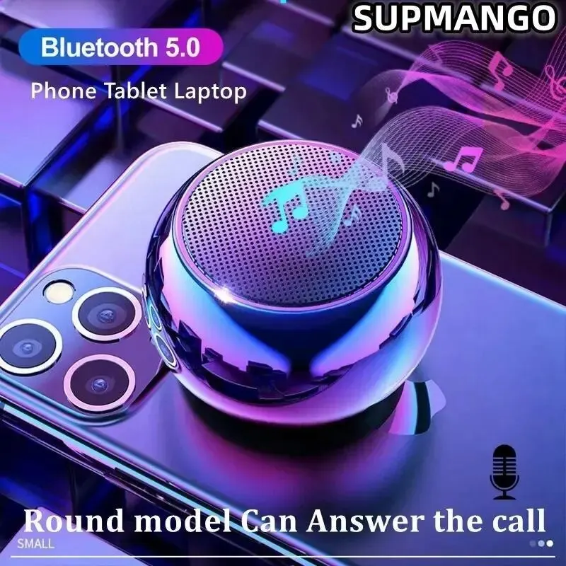 Bezprzewodowy głośnik Bluetooth Przenośny mały stalowy pistolet Metalowy ciężki subwoofer stereo surround Zewnętrzny mały głośnik Mini Bluetooth