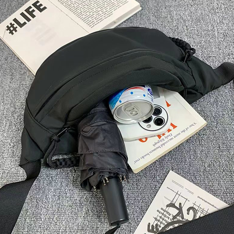 Bolsas casuais masculinas e femininas, bolsas crossbody da moda, bolsas esportivas de peito, bolsas exclusivas e versáteis