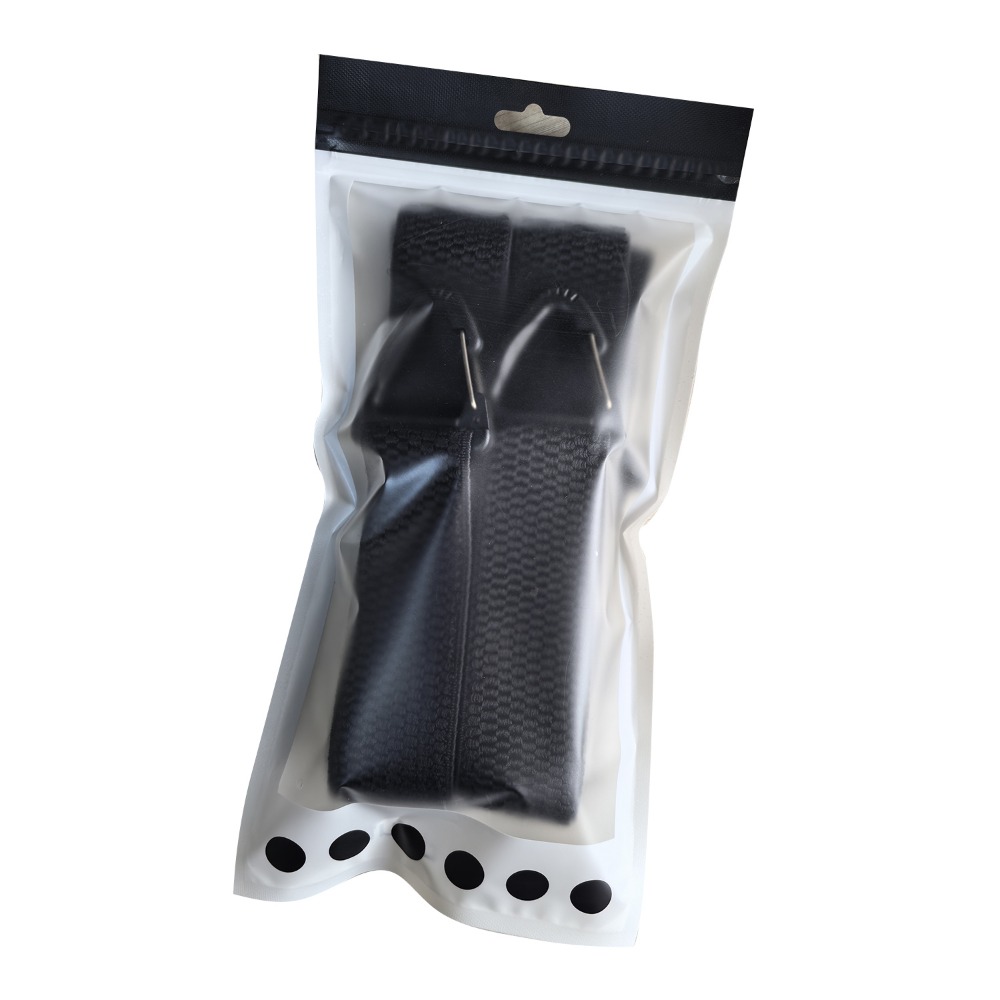 Heavy Duty Suspenders for Men Work Biker Outdoor 3.8cm Wide X-Back with 4 Snap Hook Adjustable Elastic Trouser Braces Strap Belt