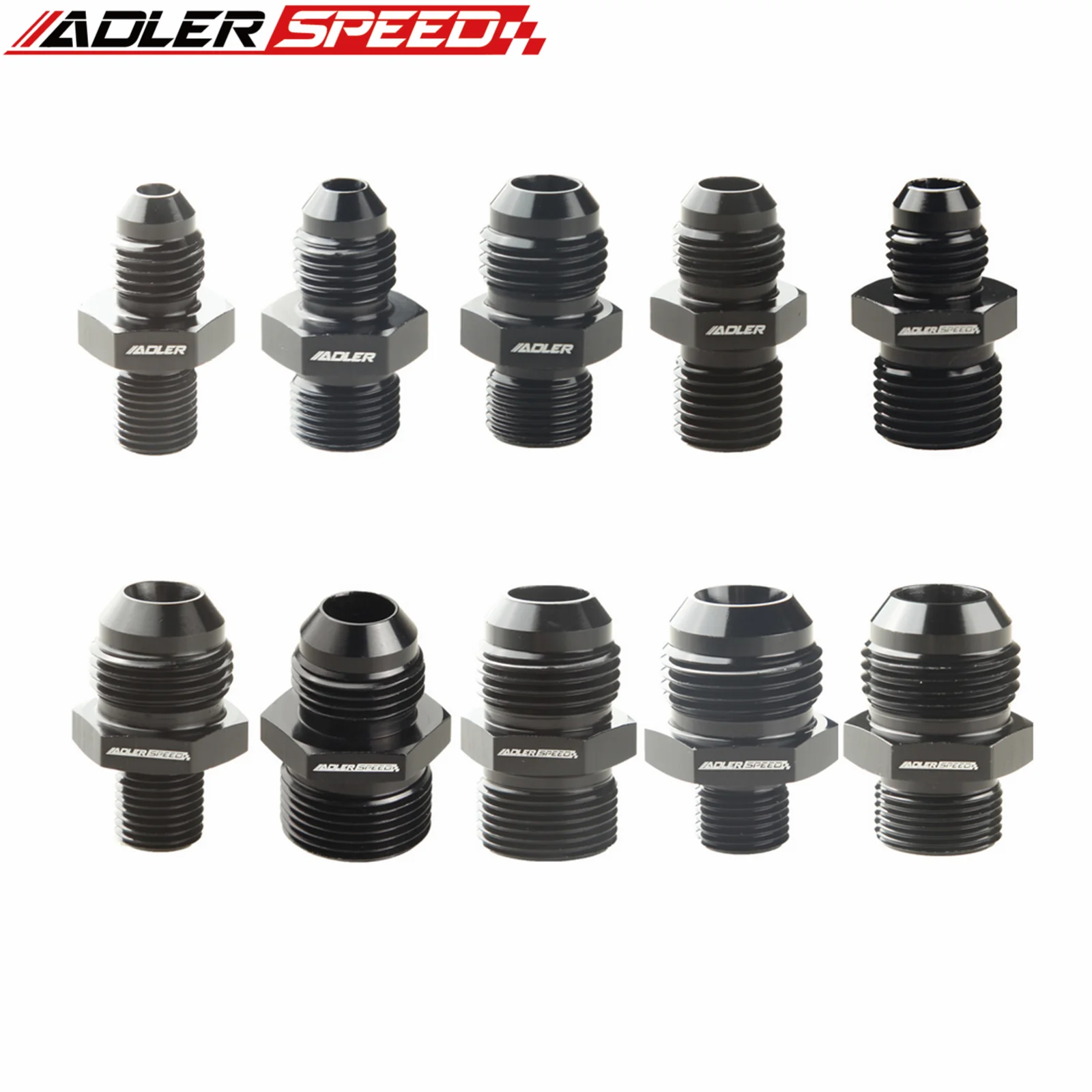 ADLERSPEED Universal AN6 AN8 AN10 AN12 a AN a M12/M14/M16/M18x1,5 rosca recta combustible aceite manguera de aire adaptador macho