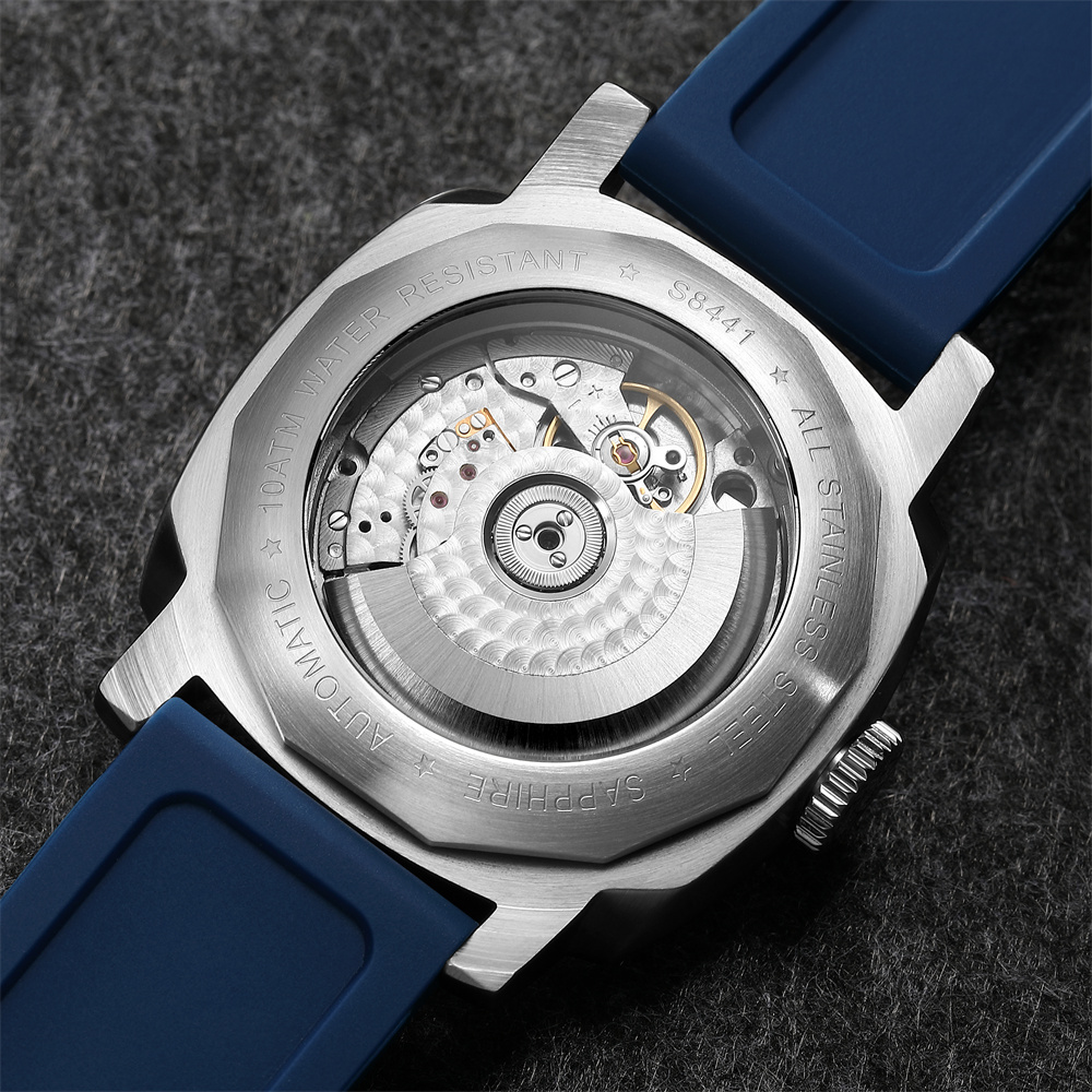 SEAKOSS GMT Super Luminous Diving Automatische mechanische Uhr Herren 10ATM 1963 Original 2557 Uhrwerk Kalender Saphir-Armbanduhr