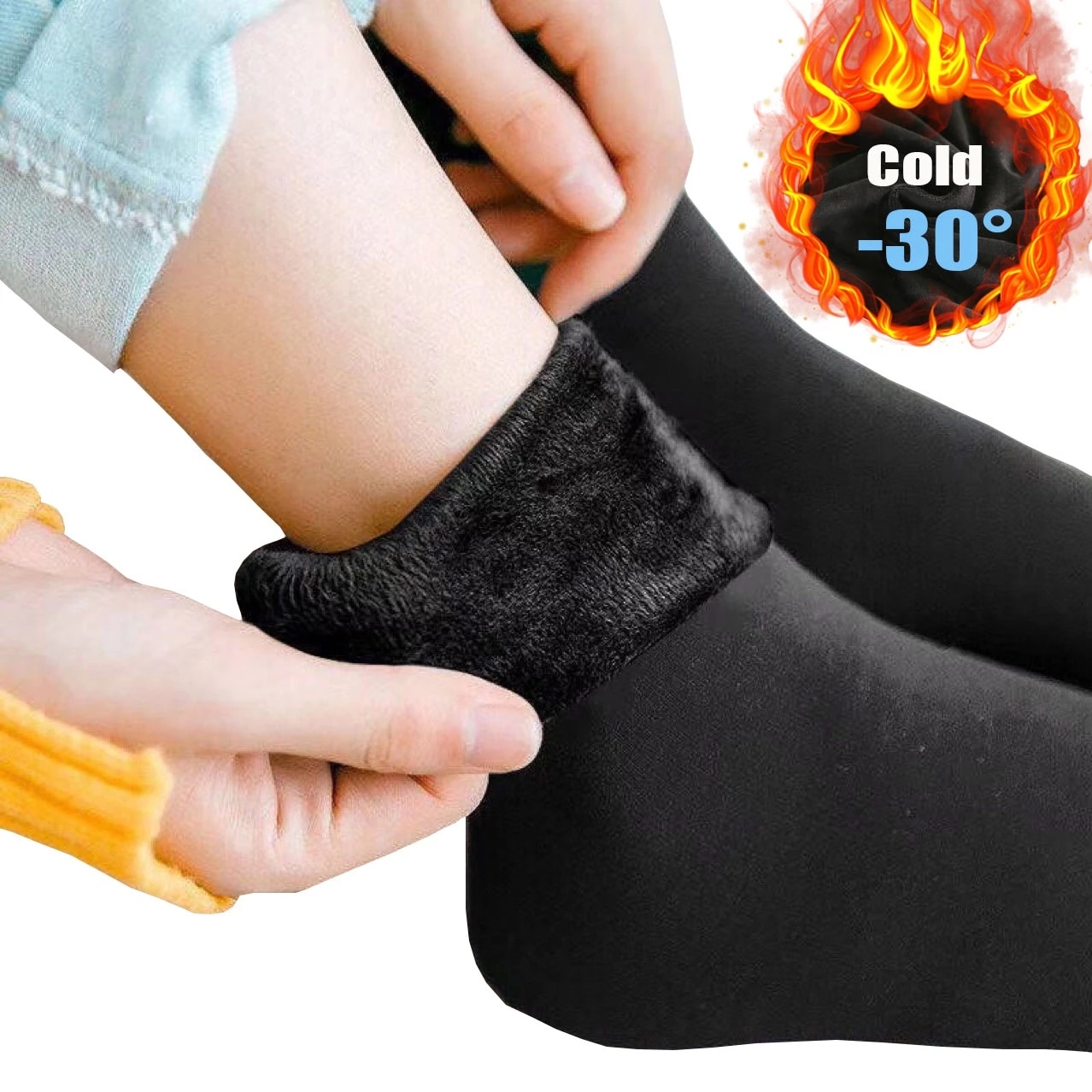 Calcetines gruesos y cálidos de lana para mujer, medias suaves y cómodas de Color sólido para el suelo del hogar, medias gruesas, botas suaves, calcetines para dormir