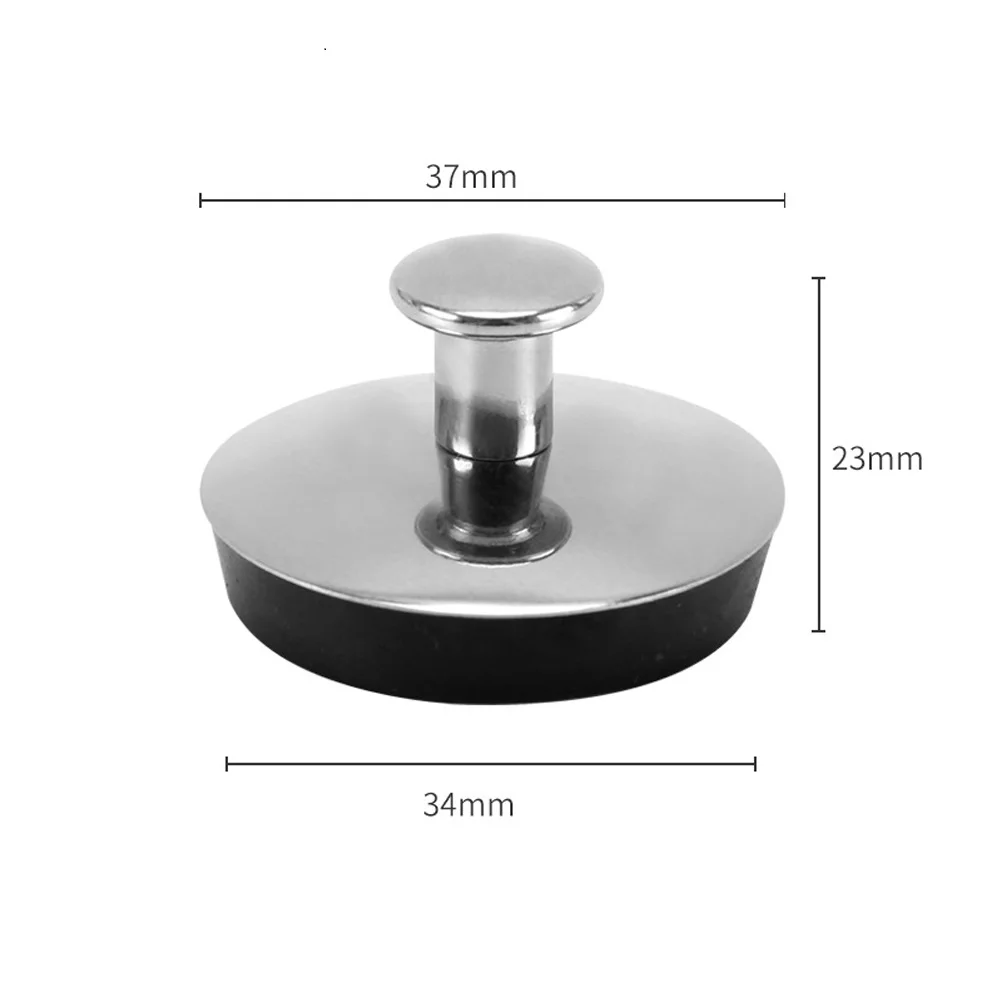 1pcs Universal Bathroom Washbasin Stainless Steel Sink Plug Bathtub Drain Stopper For 33-35mm 43-44mm 54-55mm Sink Plug