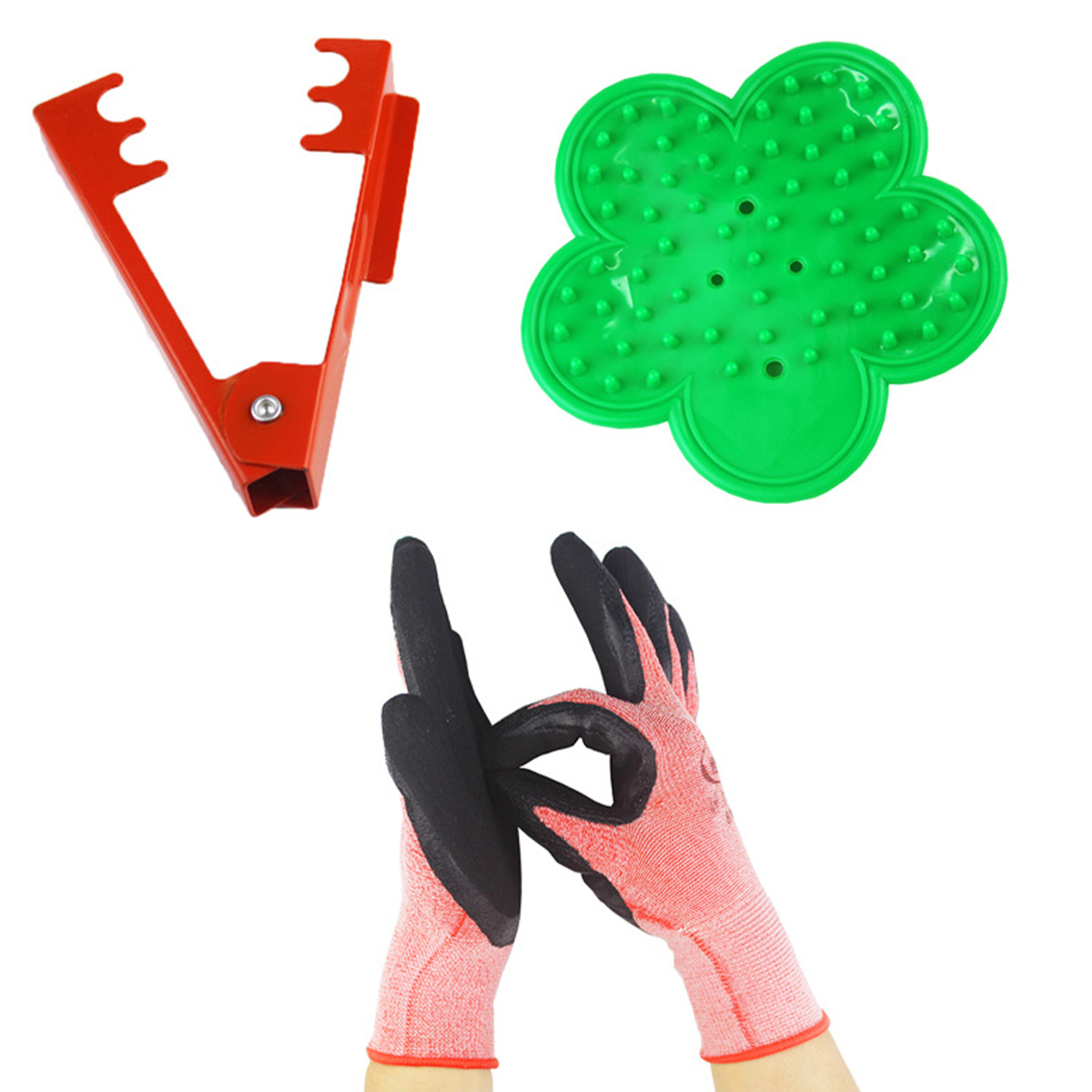 3Pcs  Floris tThorn Remover Metal Flower Rose Cut Tool Thorn Stem Leaf Stripper Rose Plier Removing Burrs Garden Tool Trimming