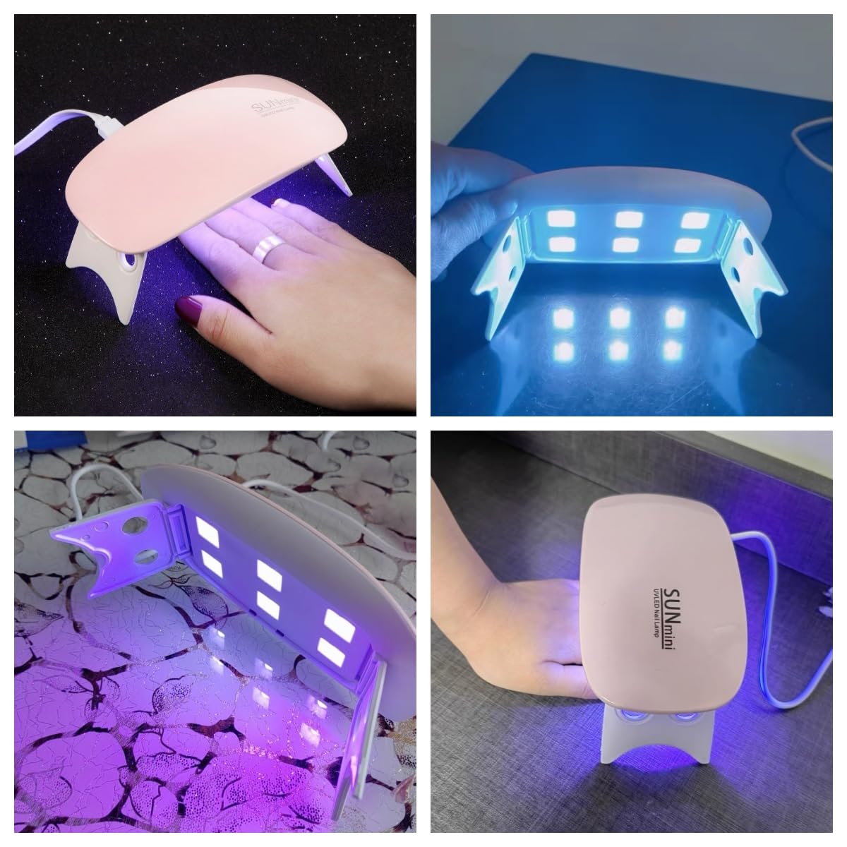 LULAA 6W 미니 네일 건조기 기계 휴대용 6 LED UV 매니큐어 램프 홈 모든 네일 젤을 치료하기위한 USB 빠른 건조