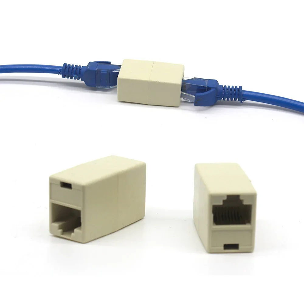 Cat 5/6/7/8 rede ethernet dupla cabeça reta lan cabo marceneiro acoplador rj45 cat 5/6/7/8 extensor plug cabo de rede connecto