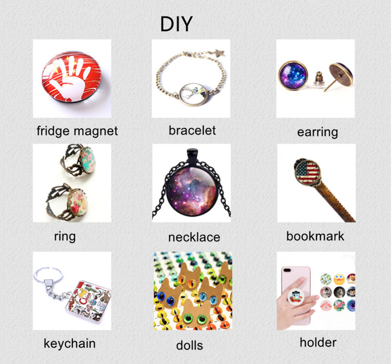 30Pcs Glass Eye for DIY handmade Dolls Animal Cat Dinosaur