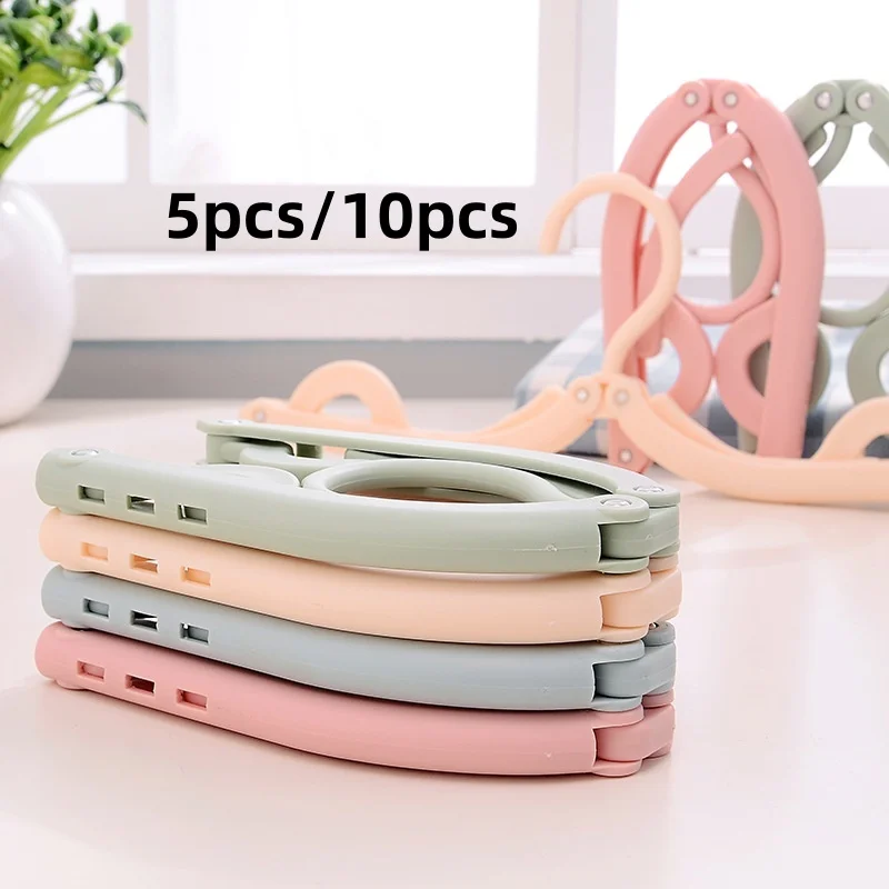 Colgador de ropa portátil plegable, estante colgante de ropa portátil de viaje, almacenamiento multifuncional, viaje de negocios en casa, 5 uds./10 Uds.