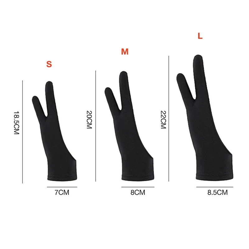 Tablet-Handschuhe, Zeichenhandschuhe, Zeichenhandschuh für die linke Hand, Farbe, digitaler Grafik-Tablet-Handschuh für Zeichenhandschuhe
