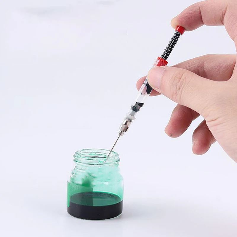1 Chiếc Bút Máy Mực Ống Tiêm Filler Đầu Kim Xuân Chuyển Đổi Dùng Văn Phòng Công Sở Trường Văn Phòng Phẩm