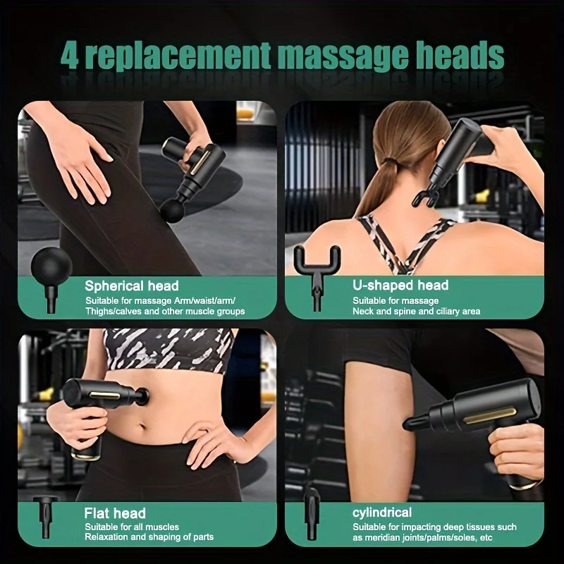 Pistolet de massage musculaire des tissus profonds, odorfascial, masseur PerSCH, corps, dos, cou, jambe, déterminer