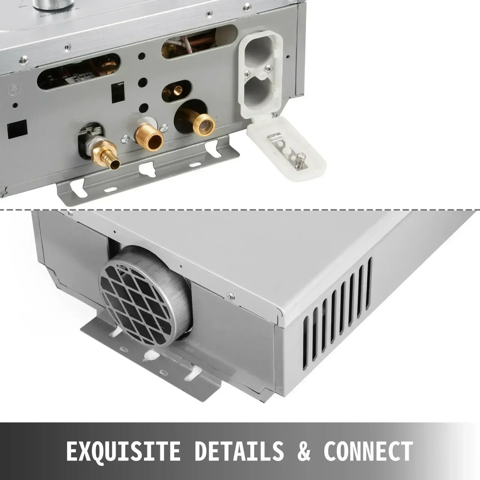 VEVOR 6L/8L/10L/12L/16L/18L LPG Propangas Durchlauferhitzer Kessel Outdoor Edelstahl