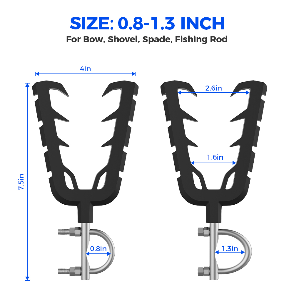 ATV UTV Quad Bike Handle Bar Gun Rack Arco Utility Rack Holder Moto Compatível com Polaris para Can-am para Cfmoto Golf Car