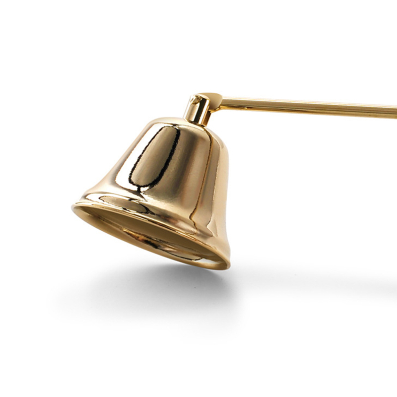 4 색 스테인레스 스틸 종 모양의 양초 소화기 빈티지 가정용 연회 양초 소화기 핸들 용품